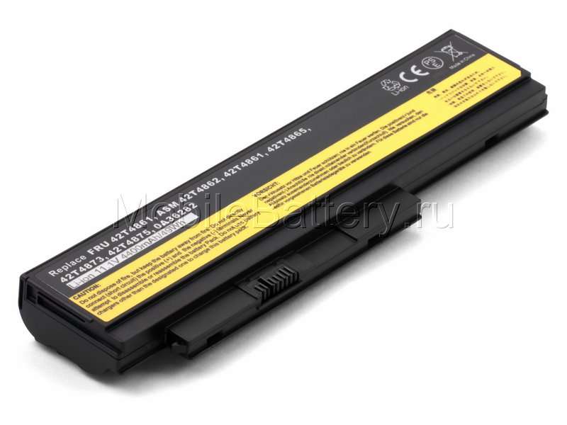 Аккумулятор Lenovo 42T4861, 42T4865, 42T4866, 42T4940 (4400mAh) 1 Аккумулятор Lenovo 42T4861, 42T4865, 42T4866, 42T4940 (4400mAh)