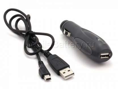 033.01102 Автомобильная зарядка для телефона Mini USB 5V, 0.6A, 3W