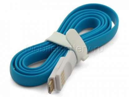 100.01023 Магнитный кабель синхронизации USB - Micro USB (синий, 100 см)