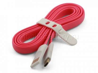 100.01024 Магнитный кабель синхронизации USB - Micro USB (розовый, 100 см)
