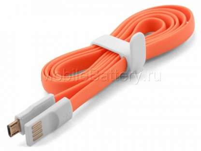 100.01057 Магнитный кабель синхронизации Micro USB (оранжевый, 100 см)