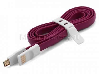100.01058 Магнитный кабель синхронизации Micro USB (фиолетовый, 100 см)