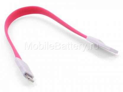100.01068 Кабель синхронизации USB - Apple Lightning (розовый, 20 см)