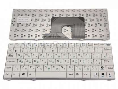 201.00117 Клавиатура для ноутбука Asus 04GOA112KRU10, V100462BK (белая)