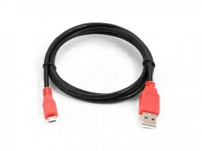 100.01085 Кабель синхронизации USB - Micro USB (100 см) красный штекер