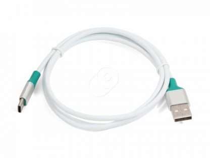 100.01108 Кабель синхронизации USB 2.0 - USB Type-C (100 см) бело-зеленый