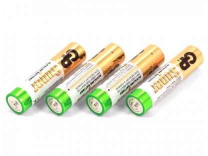 200.01024 Батарейки мизинчиковые GP LR03 (AAA) Super Alkaline (4 шт)