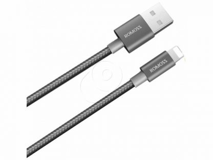 100.01121 Кабель USB - Lightning MD818ZM/A, MQUE2ZM/A (Romoss) серый