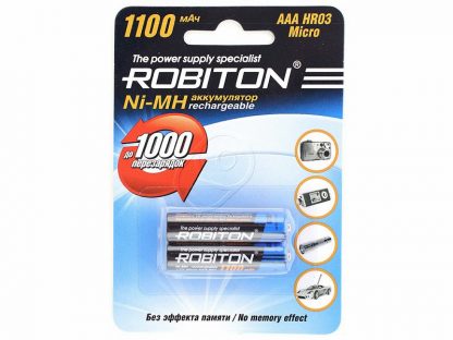 200.01207 Аккумуляторы типа AAA Robiton (комплект 2 штуки) 1100mAh
