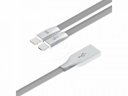 100.01135 Кабель USB Lightning / Micro USB (Romoss Rolink Hybrid), серый