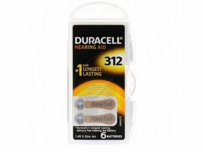 200.01224 Батарейки DURACELL ZA312 (PR41) для слуховых аппаратов (6 шт)