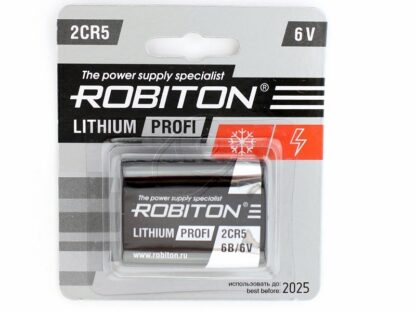200.01296 Батарейка литиевая Robiton Lithium Profi 2CR5, DL245 (6V)