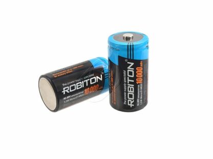 200.01300 Аккумуляторы Robiton HR20 (D) Ni-MH, 10000mAh (2 штуки)