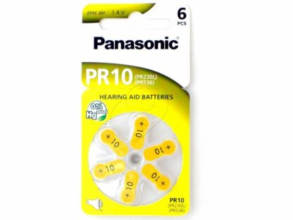 200.01305 Батарейки Panasonic PR10 (PR70) для слуховых аппаратов (6 шт)
