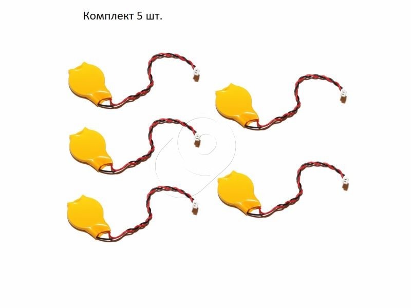 Элемент питания BIOS CR2032W, CR2032-LD (комплект из 5 шт) 2 pin 1 Элемент питания BIOS CR2032W, CR2032-LD (комплект из 5 шт) 2 pin
